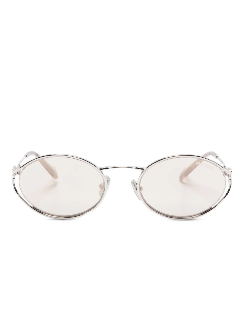 oval-frame sunglasses