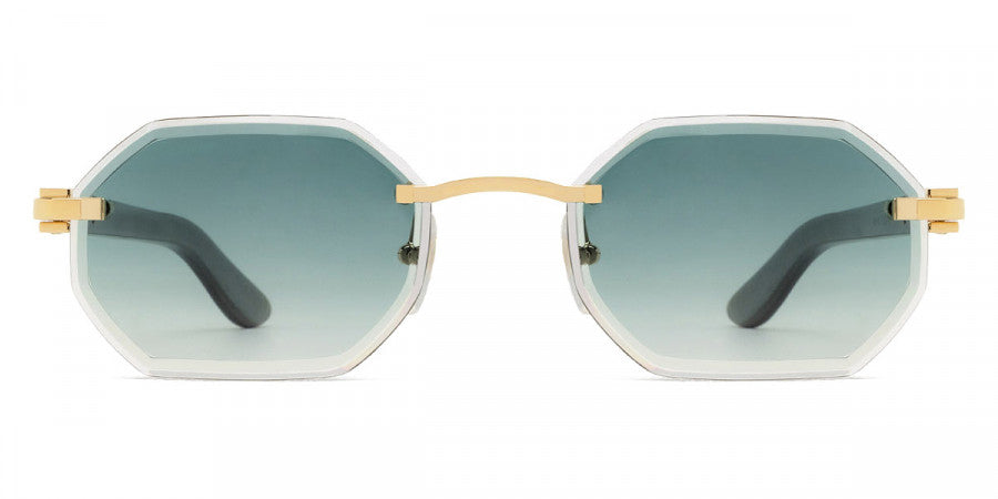 Cartier™ CT0439S 004 54 - Gold/Green C Décor
