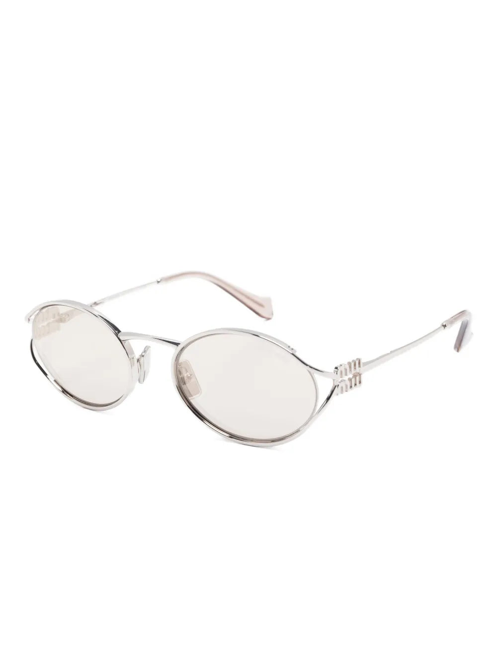 oval-frame sunglasses