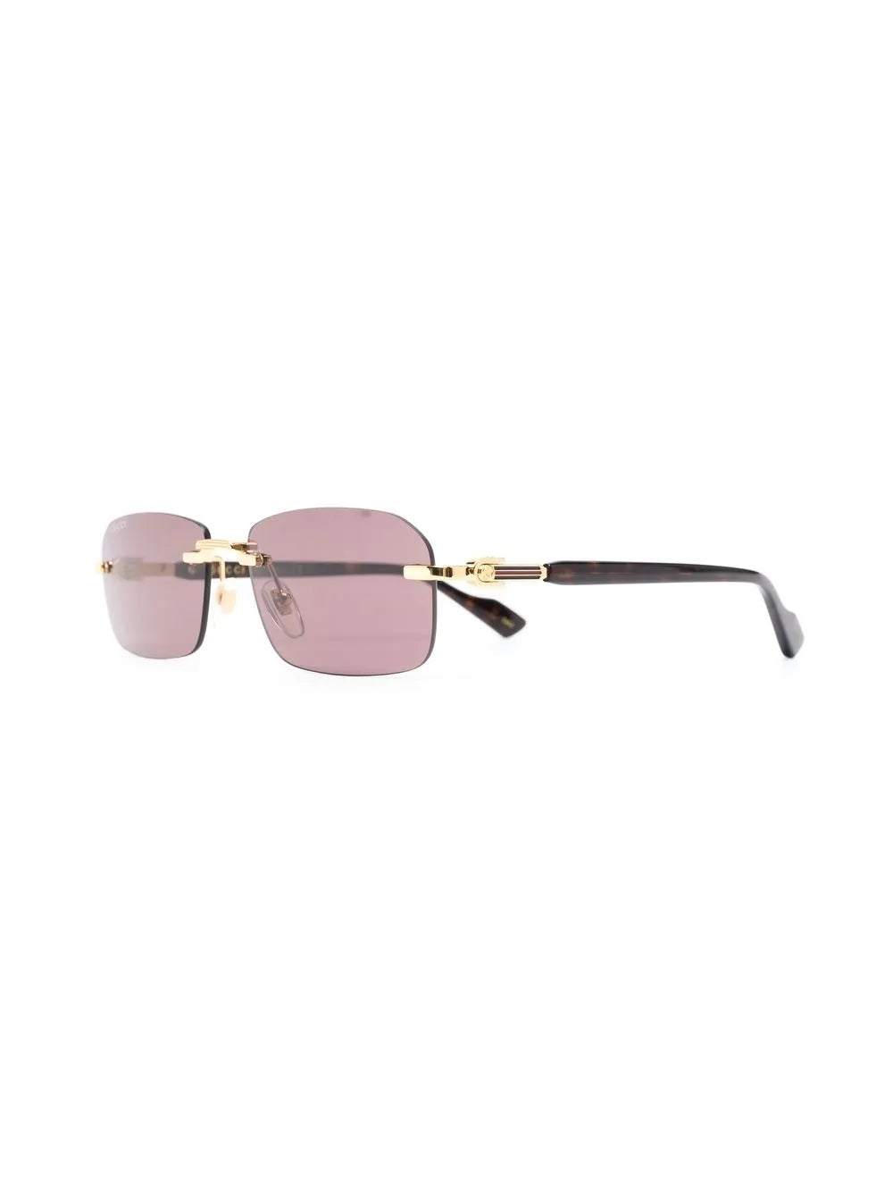 Gucci Eyewear rimless rectangle-frame sunglasses